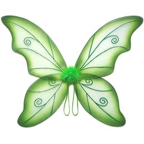  Large Green Wild Fairy Wings (34 in)