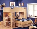 South Shore Furniture, Popular Collection, Complete Loft Bed, Natural Maple