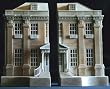 Thorpe House Architectural Model or Split Pair of Bookends By Timothy Richards