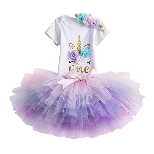 unicorn dress for 1st birthday