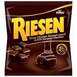 Riesen, Chewy Chocolate Caramel Covered in Rich European Chocolate, 9oz Bag (Pack of 6)