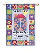 Grandma's Quilt Silk Reflections Garden Size Flag