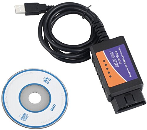 USB OBD2 OBDII Code Readers Scan Tools Auto Diagnostic Scanner Car Diagnostic Tool Auto Scan Check Engine Light ELM327Â USB Interface - Supports OBD-II Protocols