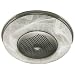 Hunter 90067 Millennium Bathroom Fan with Light and Nightlight, Brushed Nickel