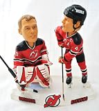 New Jersey Devils rare NHL Duel Player (Scott Stevens #4 and Martin Brodeur #30)duel Ice base action Bobble Head