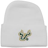 South Florida Bulls Newborn White Knit Beanie