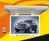 Brand New Tview T176ir Beige 17 Inch Thin Tft Flip Down Ceiling mount Car/truck Monitor with Twin Dome Lights, and Built in Ir Transmitter and Amazing Resolution and the Best Features **Big and Beautiful Display**