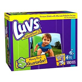 Click here to buy Luvs Premium Stretch Diapers, Size 4 (22-37 Lbs),....