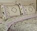 Julia Lavender Rose Wreath Cottage Chic Standard Quilt Sham