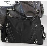 51g6RRNonhL._SL160_ - DMargeaux Double Top Zip Leather Handbag - leather-clutch-purse