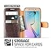 Galaxy S6 Edge Case, Verus [Layered Dandy][Coffee Brown] - [Premium Leather Wallet][Slim Fit] For Samsung Galaxy S6 Edge