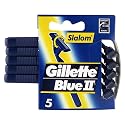 Gillette Blue II Slalom Disposable Razor 5 Pack