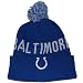 Baltimore Colts Mitchell & Ness Throwback Cuffed Knit Hat with Pom