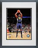 Al Jefferson Utah Jazz - NBA Framed and Matted Photo - 2011-12 Action - 20x24 Photo