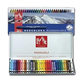 Caran D'Ache Neocolor II Watersoluble Wax Pastel Tins - Tin of 30 Assorted Colours