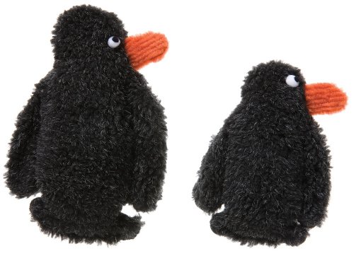 West Paw Design Scooter Penguin Squeak Toy for Dogs, Charcoal