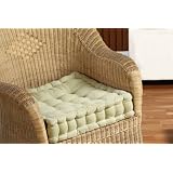 Velvet Armchair Booster Cushion Sage Green