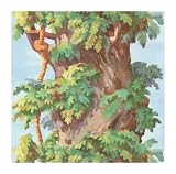 York Wallcoverings Friends Forever JE3751B My Club House Pre-Pasted Wallpaper Border, Tree Trunk York Wallcoverings Friends Forever JE3751B My Club House Pre-Pasted Wallpaper Border, Tree Trunk