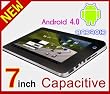 7 Android 4.0 OS Allwinner A10 5 points Multi Capacitive Touchscreen Pocket Tablet Google Wifi 3G Internet, Support HDMI Flash 11.1 with 4GB built-in Capacity (Black color)