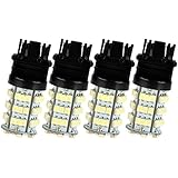 HOTSYSTEM 4x White 54-SMD 3156 3157 3057 3757 4114 4157 LED Parking Light Tail Backup Light Lamp Bulb For Car