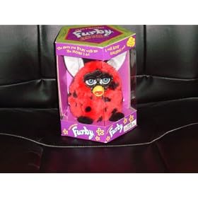 1999 - Tiger Electronics - Furny - Red w  Black Dots - Lady Bug Style w  Gray Eyes -... by Furby