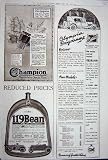Advertisement 1922 Champion Spark Plug Buick Bean Cars