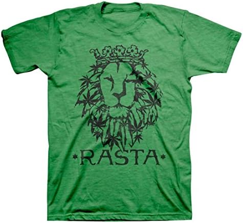 Rasta Lion Men's Green T-Shirt