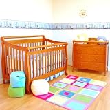 Athena Amy Convertible Crib Set in Pecan