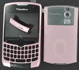 Verizon OEM Original RIM Blackberry 8330 Curve Housing Case Faceplate with Lens U Bottom Cover Battery Door(Pink)