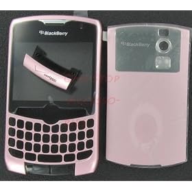 --Verizon Pink OEM Original RIM Blackberry 8330 Curve Housing Case Faceplate with Lens U Bottom Cover Battery Door Plus Tool Kit T5 Screw Driver & Opener