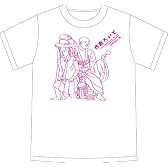 坊歌ろいど Tシャツ ホワイト×ピンク サイズ:M