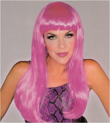 Glamour Wigs Halloween Wigs Hot Pink