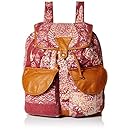 Billabong Junior's Midnight Moonz Printed Canvas Backpack, Black Cherry, One Size