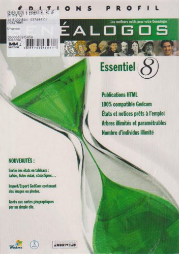 Généalogos Essentiel - (version 8 ) - ensemble complet - 1 utilisateur - CD - Win, Mac - français