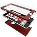 Mengo SlimFit 360 [Ultra-Thin] Case for iPhone 6/6S PLUS With Tempered Glass Screen Protector - Red (Will ONLY fit 6/6S PLUS)