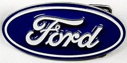 Ford Emblem Enamel Pewter Belt Buckle