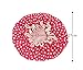 Shintop Waterproof Shower Cap Adult Resizable Double Layer Environmental Bath Hat Chiffon+EVA Rose Dot (Rose)
