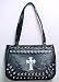 Black Studded Rhinestone Gothic Cross Handbag Celeb