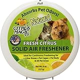 Citrus Magic Pet Odor Absorbing Solid Air Freshener, Fresh Citrus, 8-Ounce (Pack of 3)