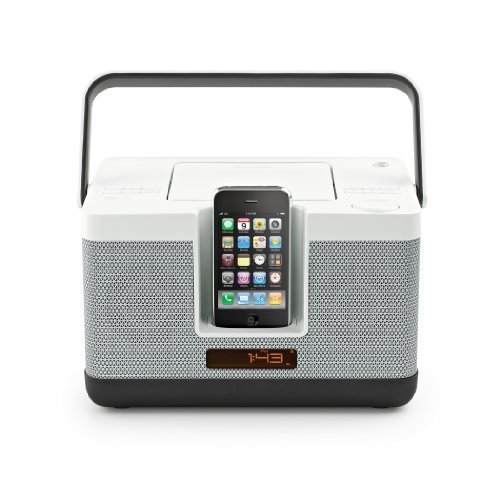 Memorex MI7805P Party Cube CD Sound System for iPod and iPhone (White)
