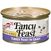 Fancy Feast Gourmet Cat Food, Marinated Morsels Turkey Feast in Gravy, 3-Ounce Cans (Pack of 24)