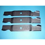 Set of 3, 187254 Blades for 54' Deck, Craftsman, Poulan, Husqvarna. Made In USA
