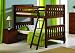 Bunk Bed Twin Over Twin Mission Style in Light Espresso