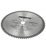 uxcell 丸鋸刃　木材のハンド切削工具　シルバーグレー　切削工具　金属　ペグ歯　25cmの外径　80歯