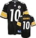 Santonio Holmes #10 Pittsburgh Steelers Replica NFL Jersey Black Size 50 (Large)