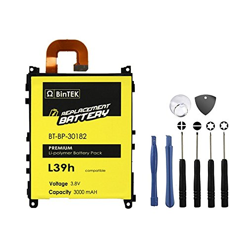 BinTEK Sony Xperia Z1 Battery C6902 Battery LIS1525ERPC 3000 mAH Li-Polymer Premium Replacement Battery Sony Xperia Z1 with Tools / Compatible with models C6902 C6903 C6906 C6943 BinTEK Sony Xperia Z1 Battery C6902 Battery LIS1525ERPC 3000 mAH Li-Polymer Premium Replacement Battery Sony Xperia Z1 with Tools / Compatible with models C6902 C6903 C6906 C6943