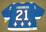 PETER FORSBERG Quebec Nordiques 1994 CCM Vintage Throwback Away Hockey Jersey