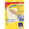 Avery Zweckform J4721-25 Adress-Etiketten, 63,5 x 29,6 mm, 25 Blatt/675 Etiketten, transparent
