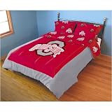 Ohio State Buckeyes NCAA Comforter Set (Panel/Rotary - Solid)