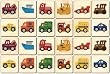 Maple Landmark 50701 Montgomery Schoolhouse - Memory Tiles - Vehicles